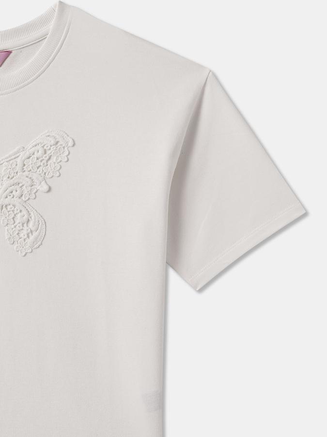 Girls Regular Fit Short Sleeve Crew Neck Top