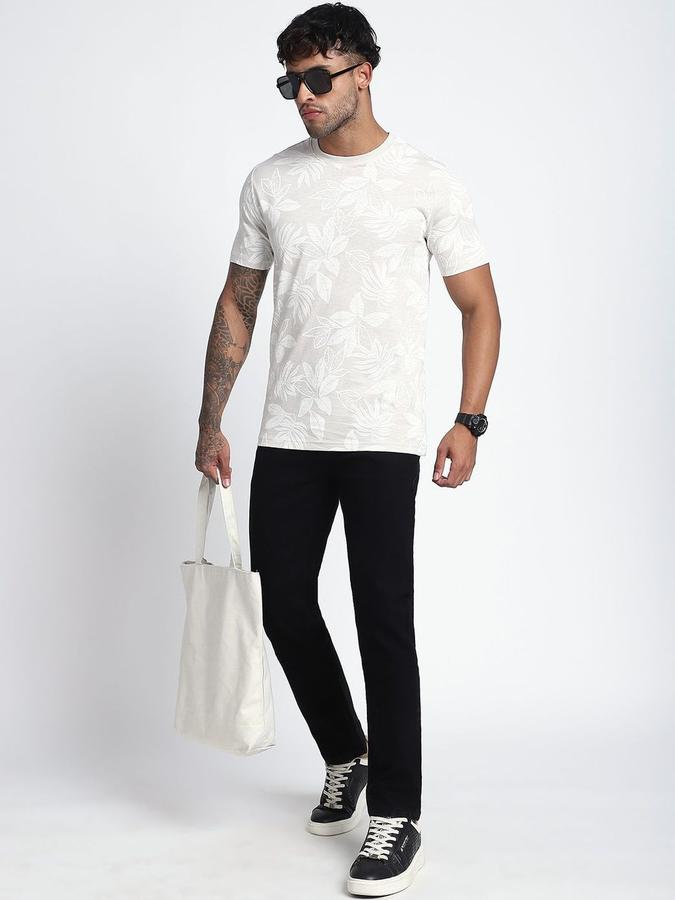 R&B Men Black Slim Fit Mid-Rise Jeans
