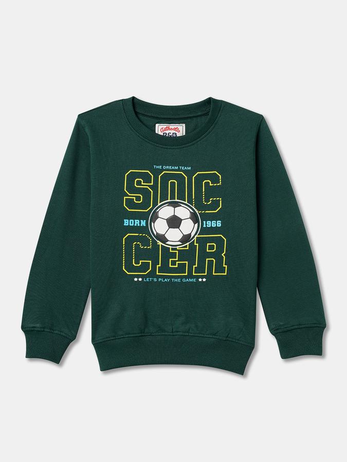 Boys Relaxed Fit Full Sleeve Crew Neck SweaT-Shirt