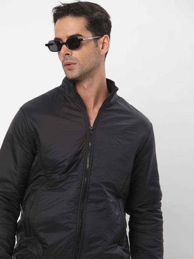 Men Nylon Regular Fit Quilted Jacket