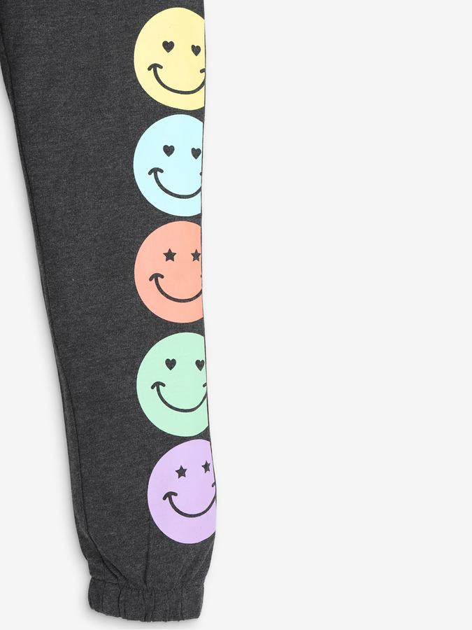 Girls Cotton Regular Fit Drawstring Waist Printed Joggers