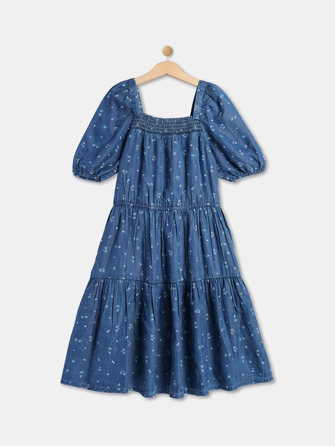 R&B Girl's Ruffles Woven Dress data-index=