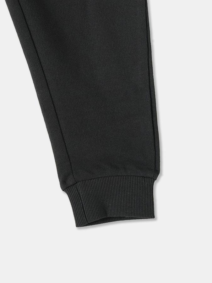 Boys Cotton Regular Fit Drawstring Waist Printed Joggers