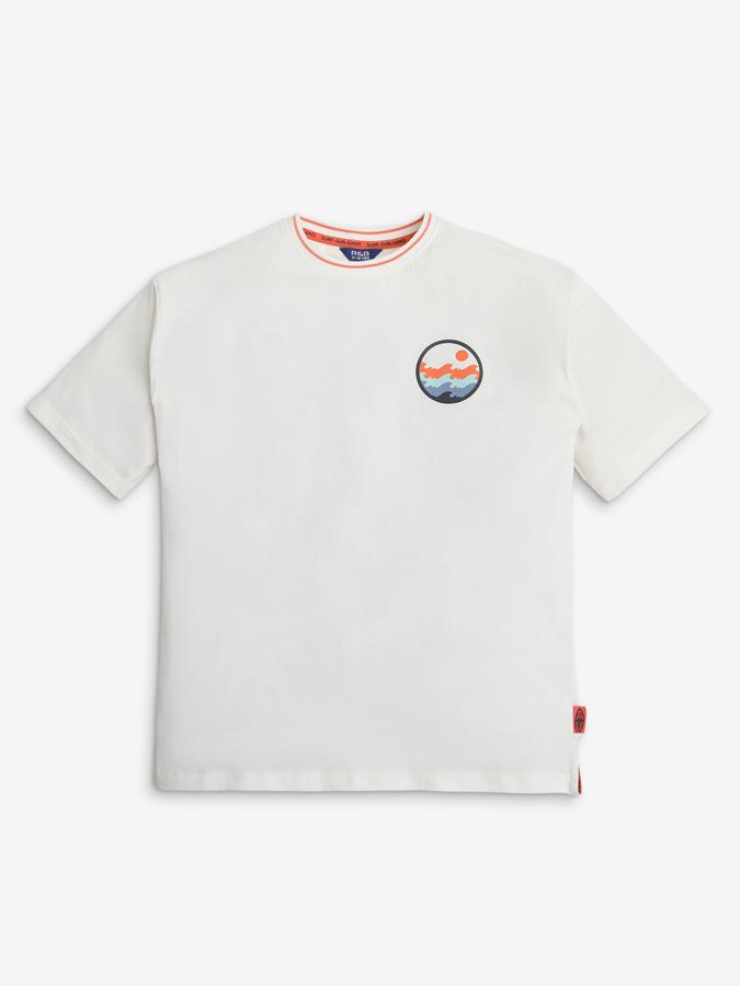 Boys Graphic Print Regular Fit Crew-Neck T-Shirt