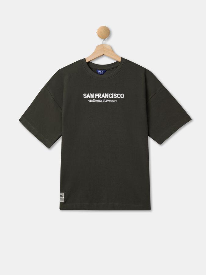 Boys Relaxed Fit Round-Neck T-Shirt image number 0