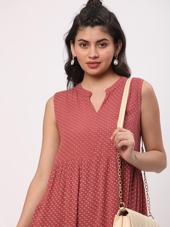Women Printed Flared Kurta image number 0