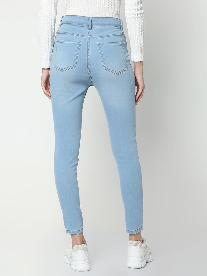 Women Mid-Rise Skinny Jeans image number 3