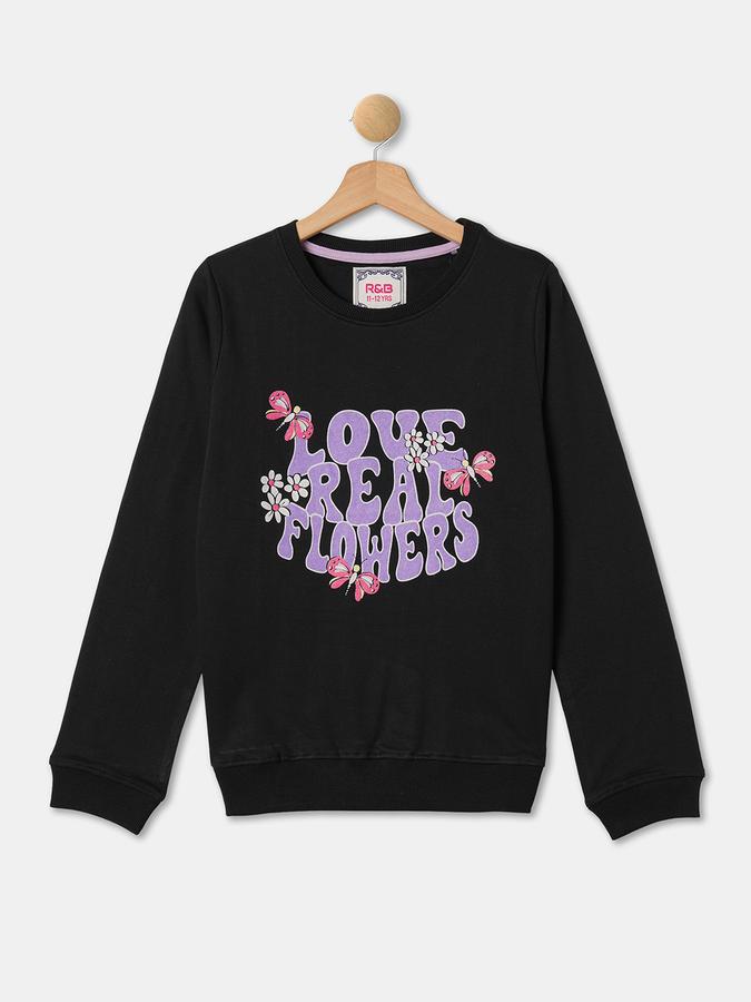 R&B Girl's Round Neck Sweat Top