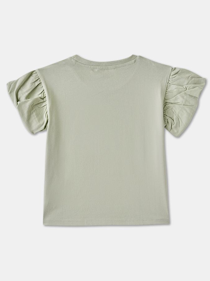 Girls Casual Pure Cotton A-line Top image number 1