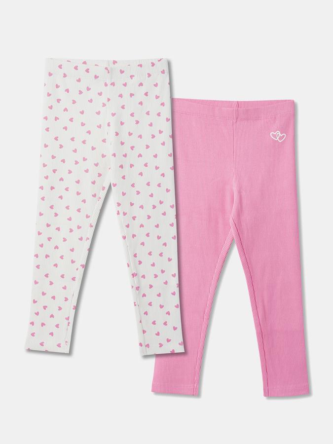 Pack of 2 Girls Micro Print Leggings image number 0