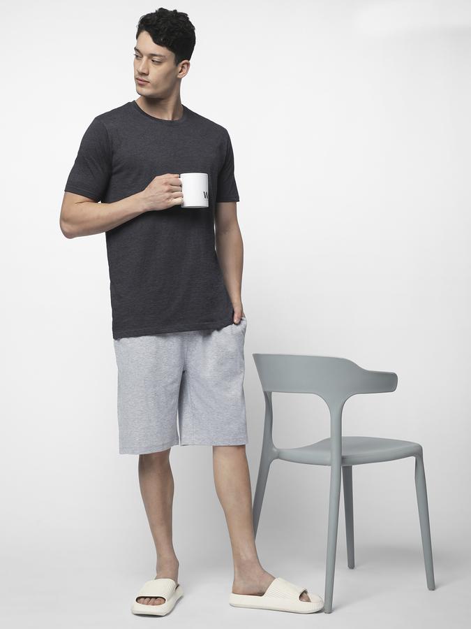 MENS LOUNGE SHORTS RICE KNIT FABRIC  image number 1