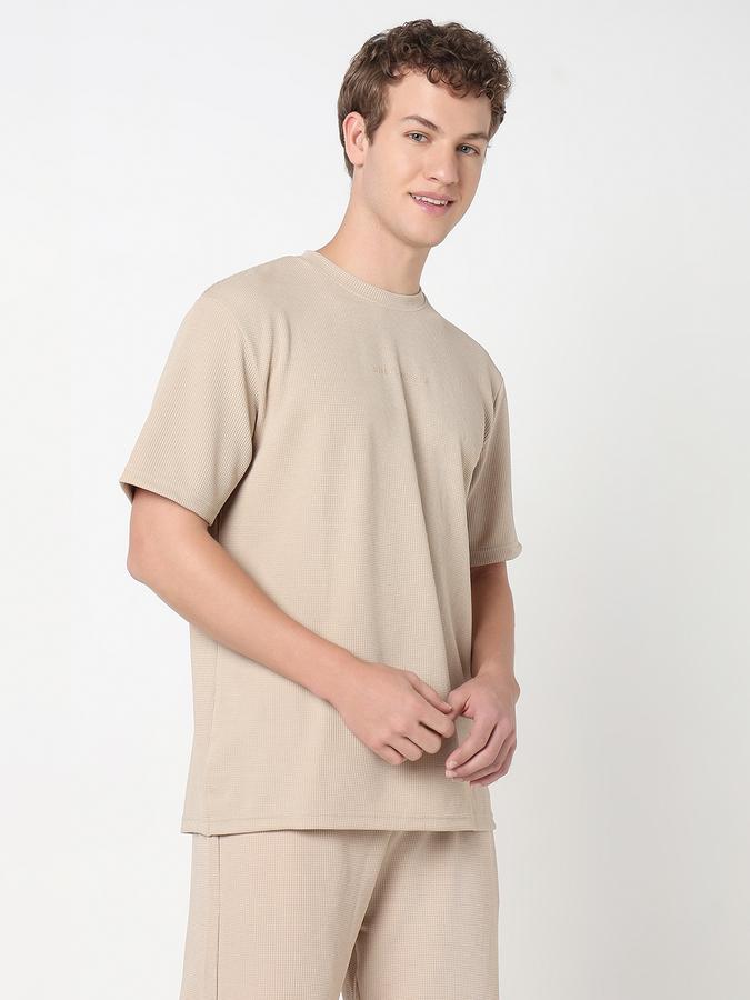 Printed T-Shirt with Crew Neck and Short Sleeves image number 3