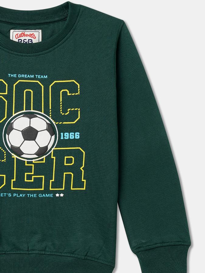 Boys Relaxed Fit Full Sleeve Crew Neck SweaT-Shirt