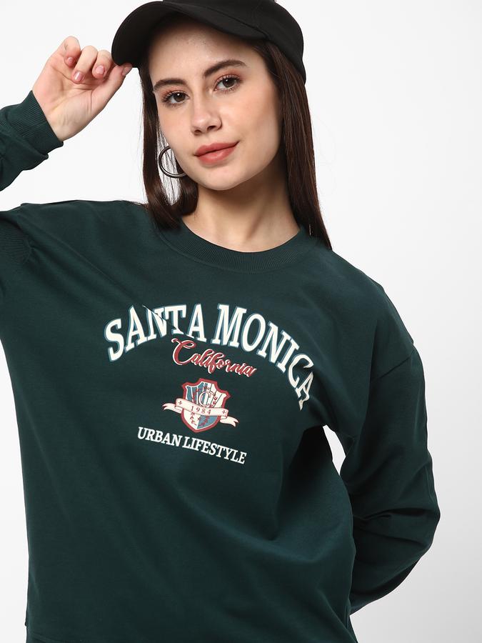 Women Regular Fit Graphic Print Sweatshirt image number 0