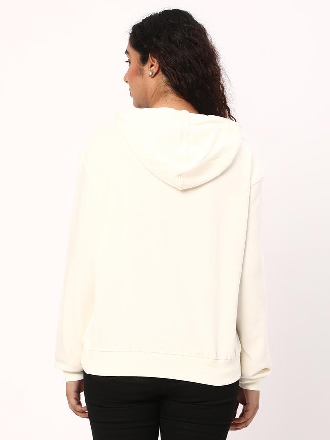 Women Typographic Print Hoodie image number 2