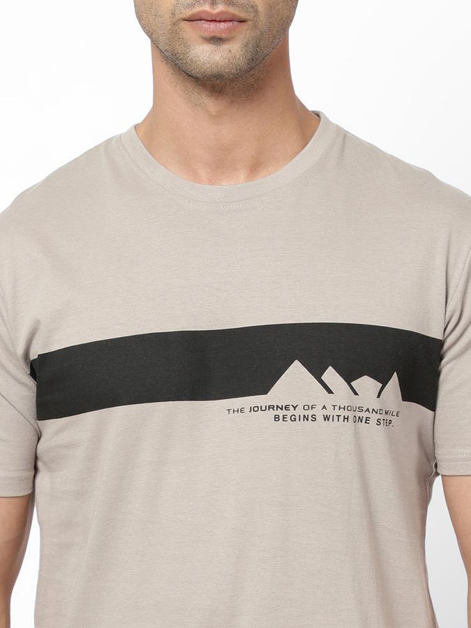 R&B Men Beige T-Shirts data-index=