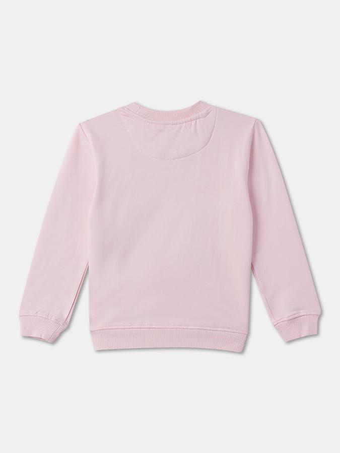 Girls Graphic Regular Fit Long Sleeve Crew Neck SweaT-Shirt