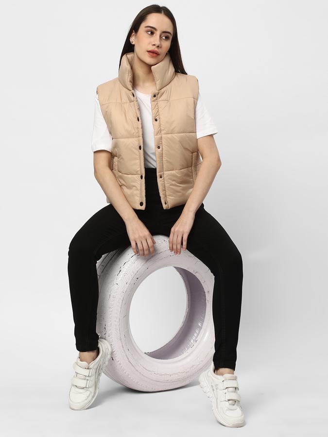 R&B Basic Sleeveless Puffer Jacket image number 1