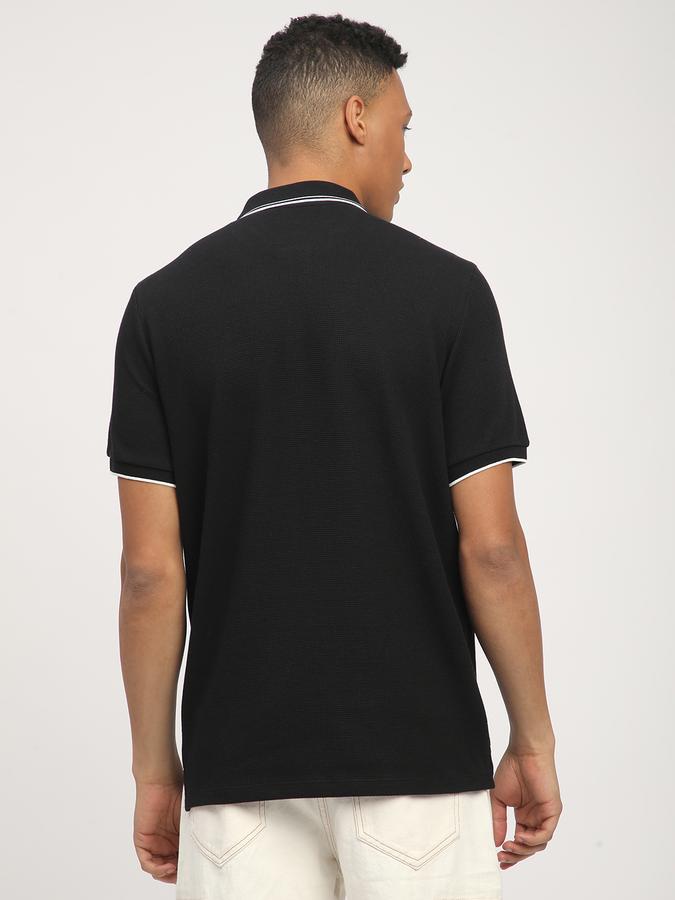 Men Polycotton Slim Fit Polo Neck Solid T-shirt