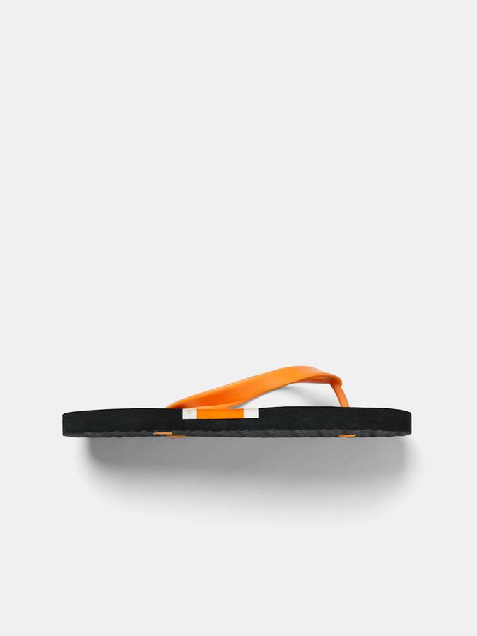 R&B Men Orange Flip Flops image number 1