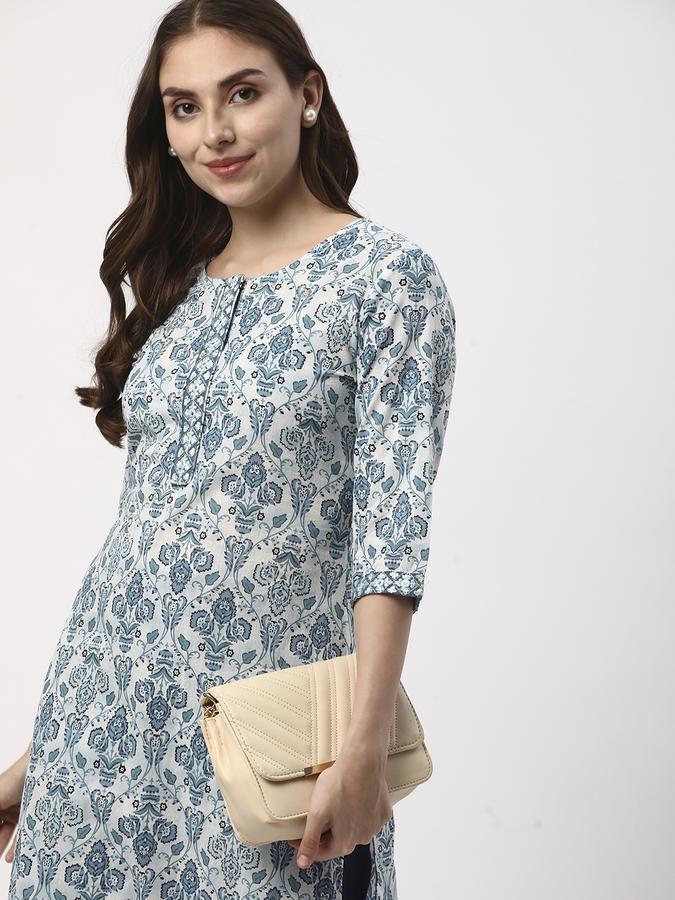 Women Printed Round Neck Kurtas image number 0