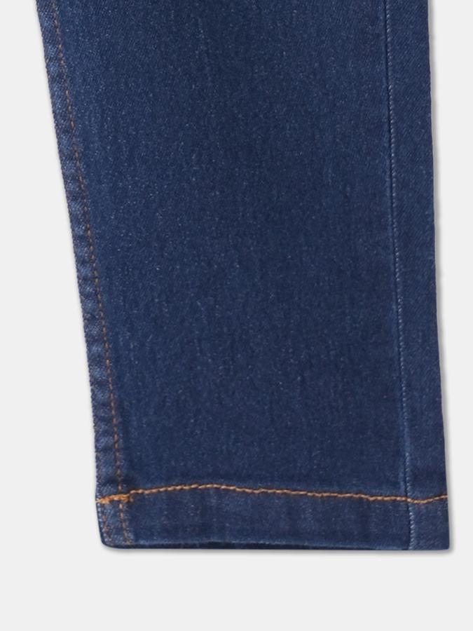 Boys Polycotton Relaxed Fit Drawstring Waist Faded Jeans