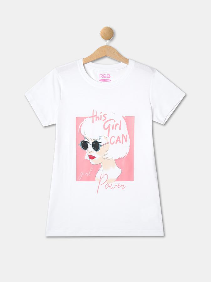 R&B Girl's Round Neck Graphic Tee