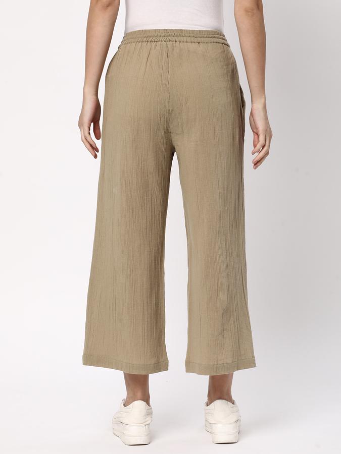 Women Flat-Front Relaxed Fit Pants image number 2