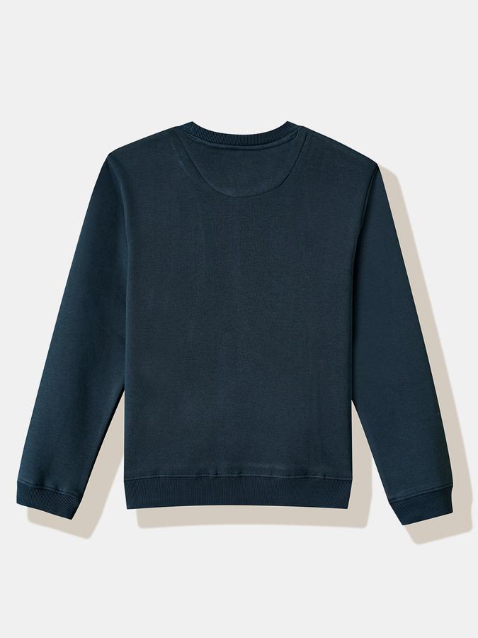 Boys Cotton Blend Relaxed Fit Crew Neck Graphic Sweatshirt