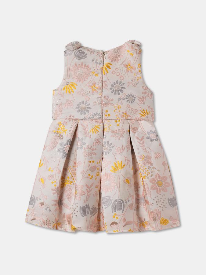 R&B Girls' Blue Printed Dress