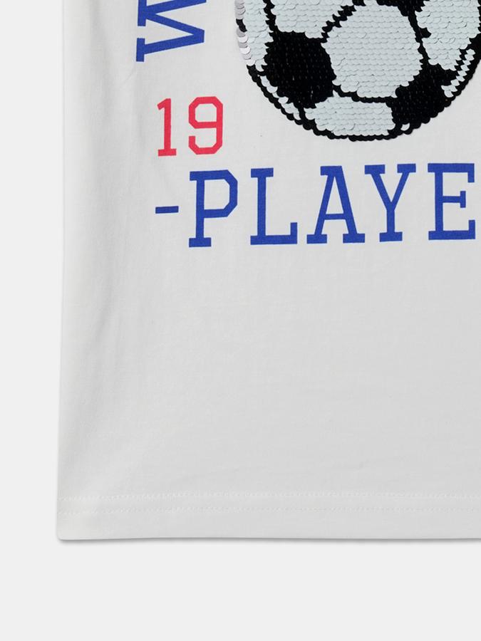 Typographic Print Crew-Neck T-Shirt image number 3