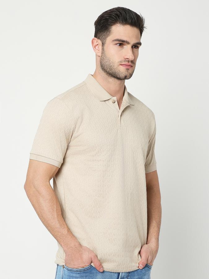 Men Regular Fit Round-Neck T-Shirt image number 2