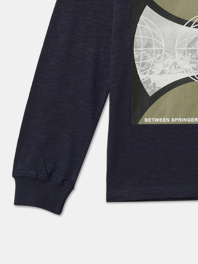 Boys Regular Fit Round-Neck T-Shirt image number 3