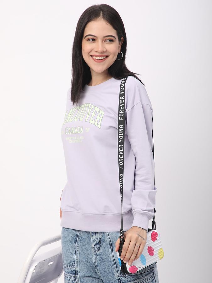 Full Sleeve Graphic Print Women Sweatshirt