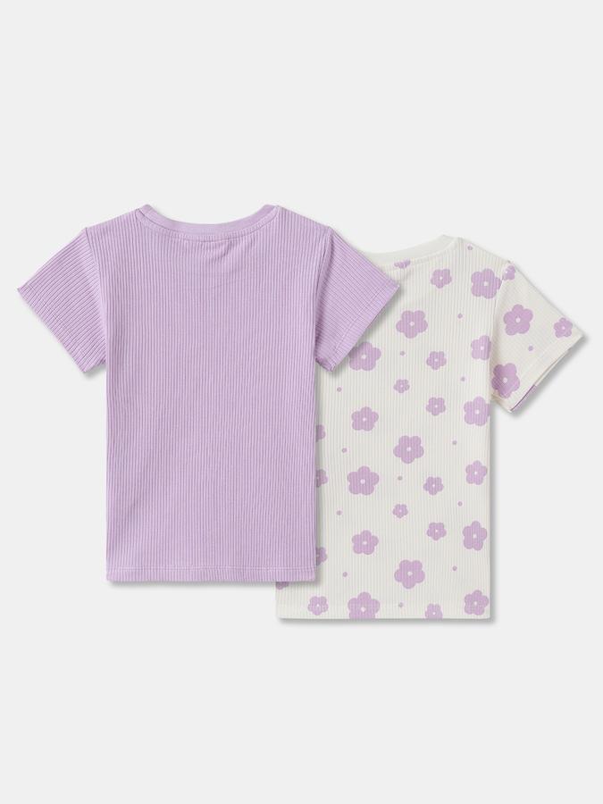Girls Graphic Print Pure Cotton Regular T Shirt image number 1