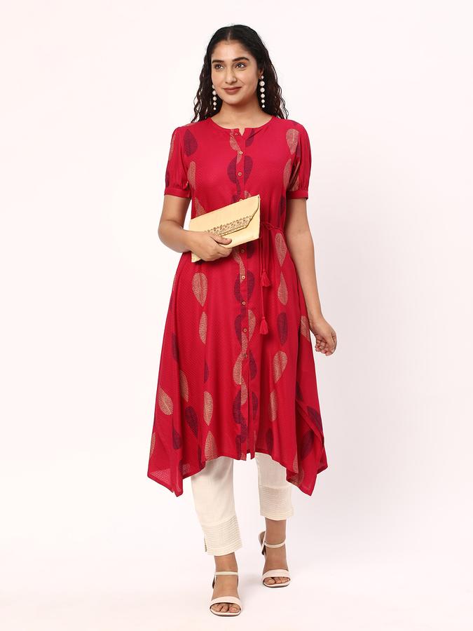 R&B Women Red Kurtas image number 1