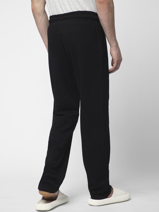 Textured Lounge Pants with Drawstring Waist image number 2