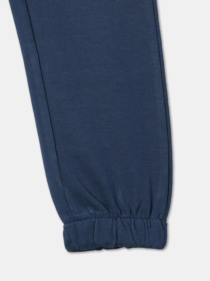 Girls Typographic Print Straight Track Pants image number 2