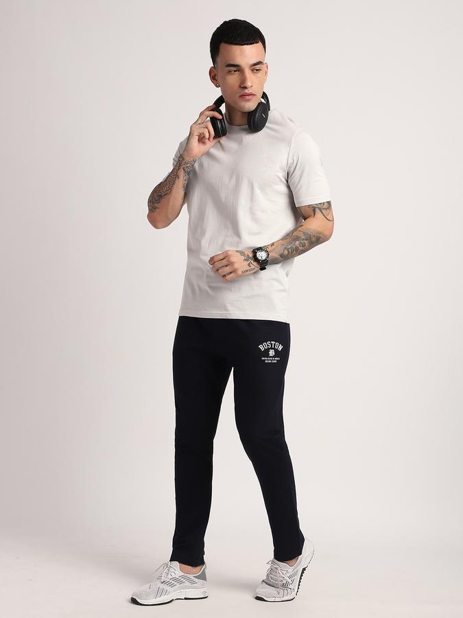 Men Cotton Regular Fit Crew Neck Solid T-shirt