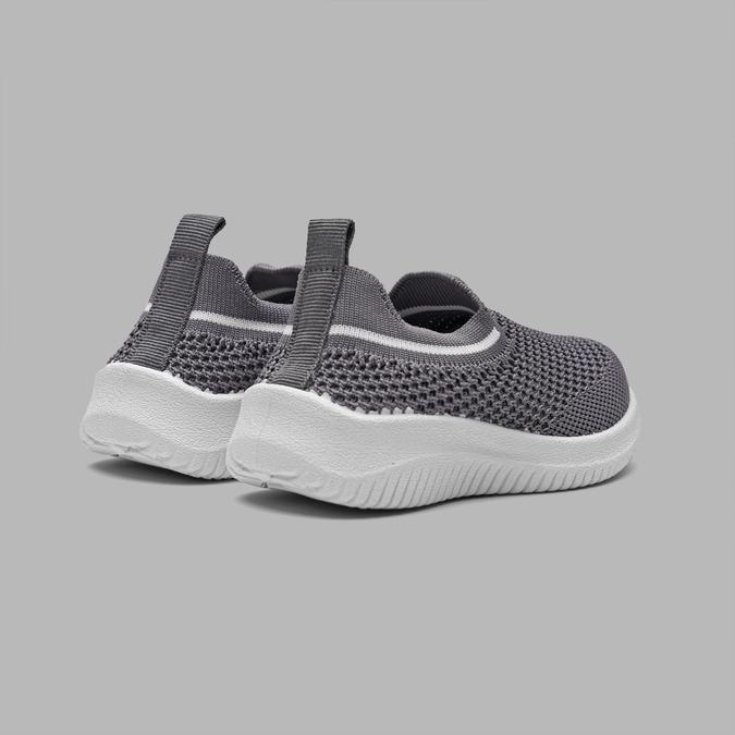 R&B Boy's Grey Knitted Slip-ons image number 3