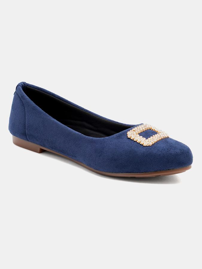 R&B Women Blue Ballerinas image number 2