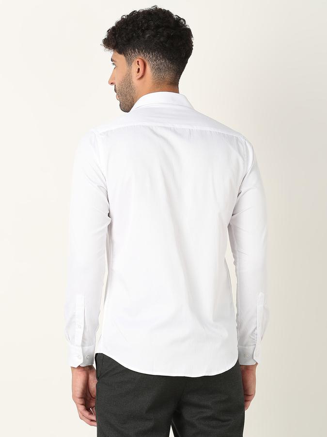 Men Slim Fit Shirt with Spread Collar image number 3