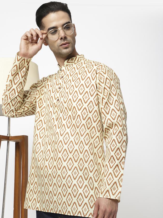 R&B Men White Kurtas image number 0