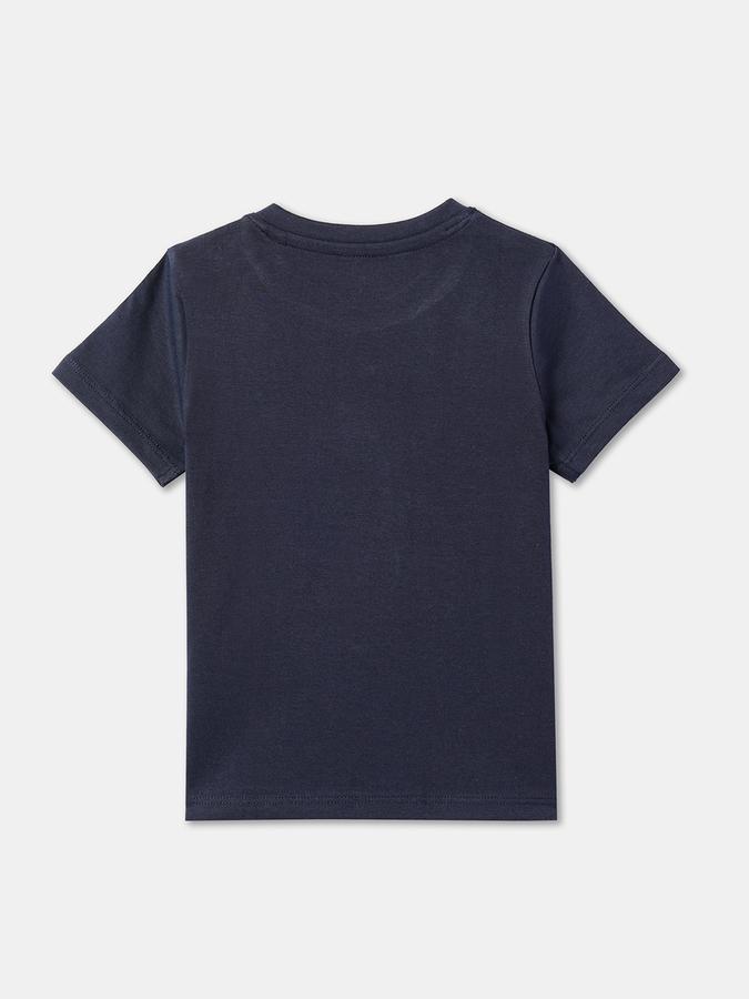 Boys Graphic Print Relaxed Fit Round-Neck T-Shirt image number 1