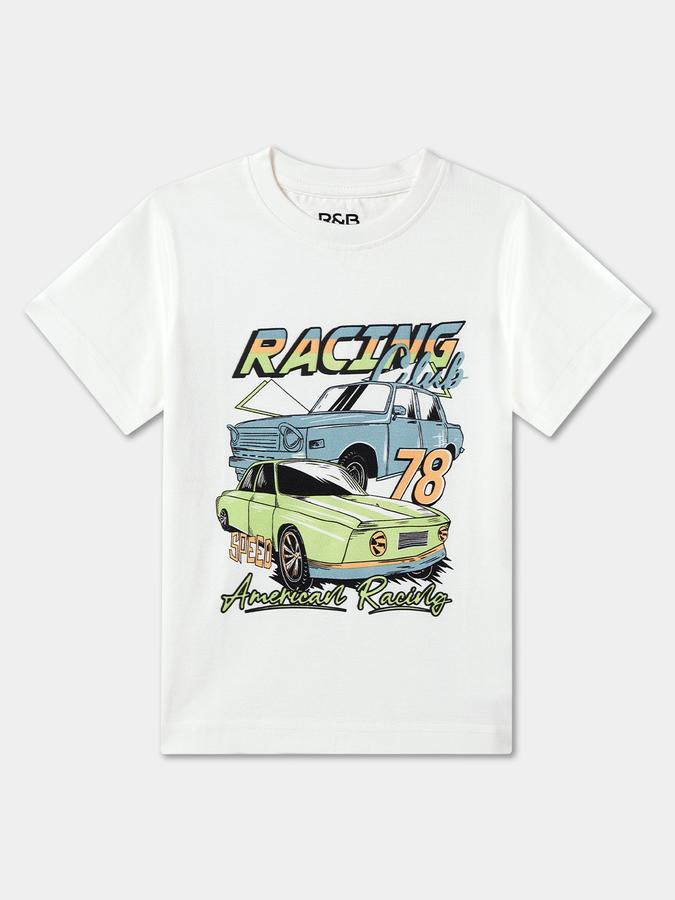 Boys Printed Pure Cotton Regular T Shirt image number 0