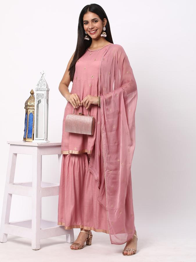 Women Embellished A-Line Kurta Set image number 1