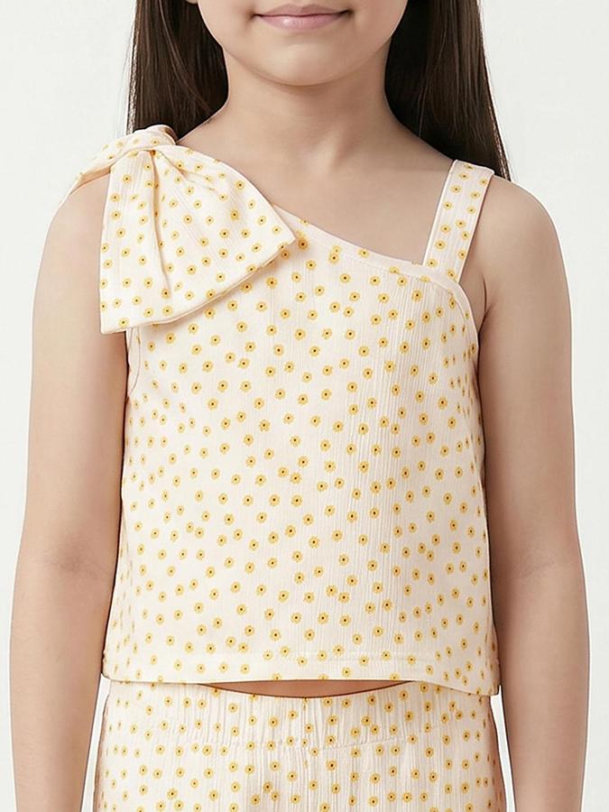 R&B Yellow Pure Cotton Girl Clothing Set