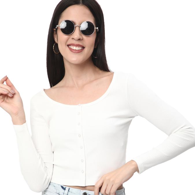 R&B Women's Long Sleeve Rib Tee image number 0