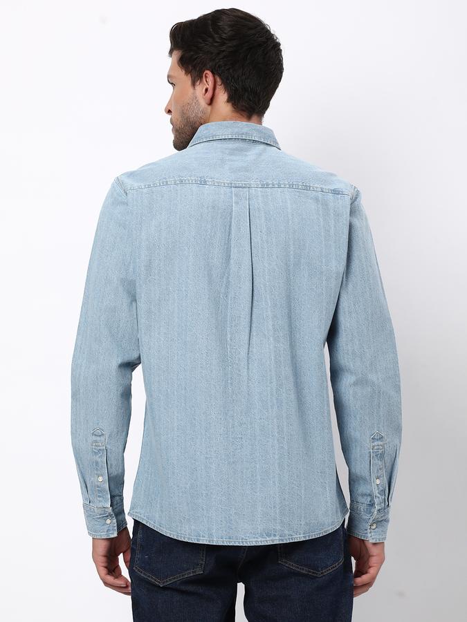 Men Regular Fit Shirt with Flap Pockets image number 2