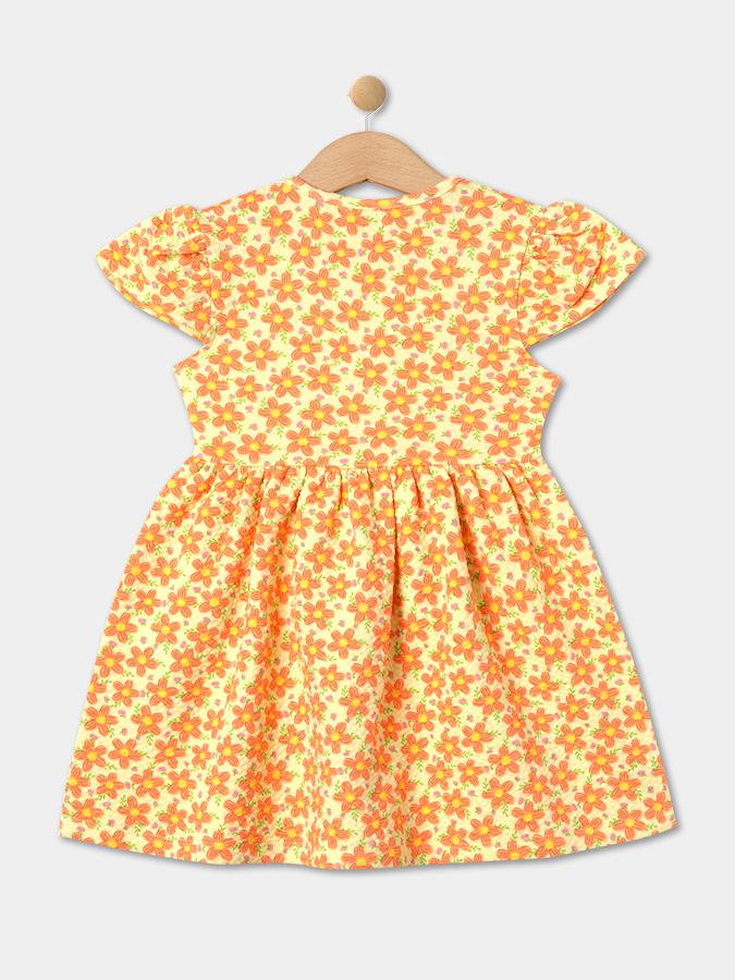 R&B Girl's All Over Printed Knit Dress image number 1